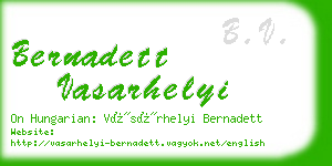 bernadett vasarhelyi business card